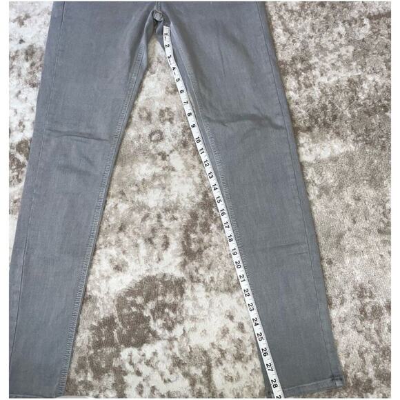 GILDED INTENT gray light wash moto style 27" waist multiple zippers w/stretch - Picture 11 of 11